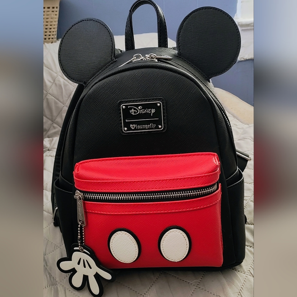 Loungefly Black and Red Mickey Mouse Backpack